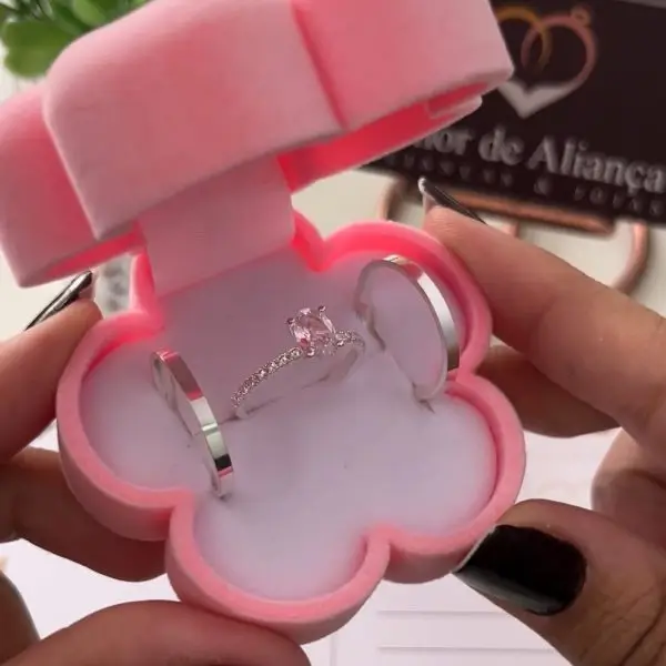 Aliança de Namoro Charm 2mm - Anel de Brinde