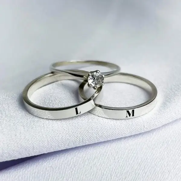 Aliança de Namoro Inicial em 2.5mm